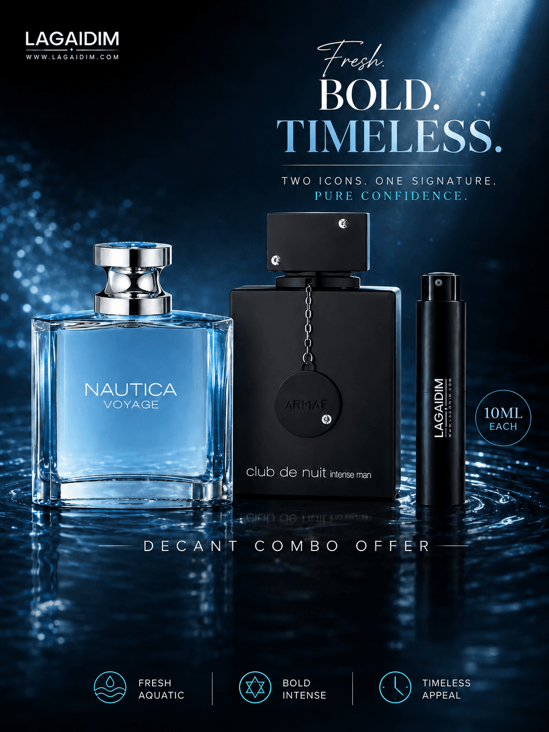 Combo Offer Club De Nuit Intense Man & Nautica Vogaye